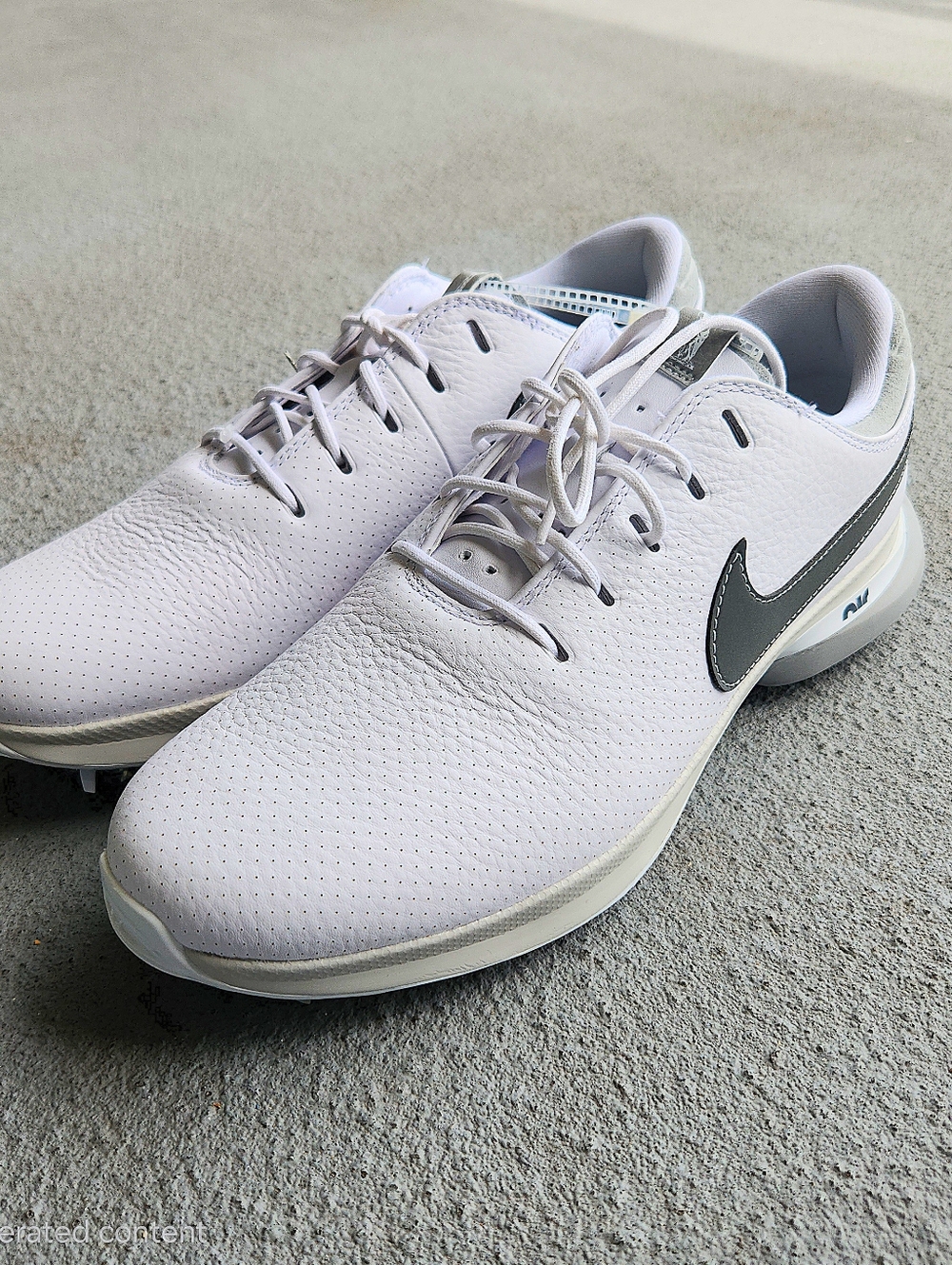 Nike Air Zoom Victory Tour 3 Golf Shoe Sz 10.5 Wide White Grey DX9025-100